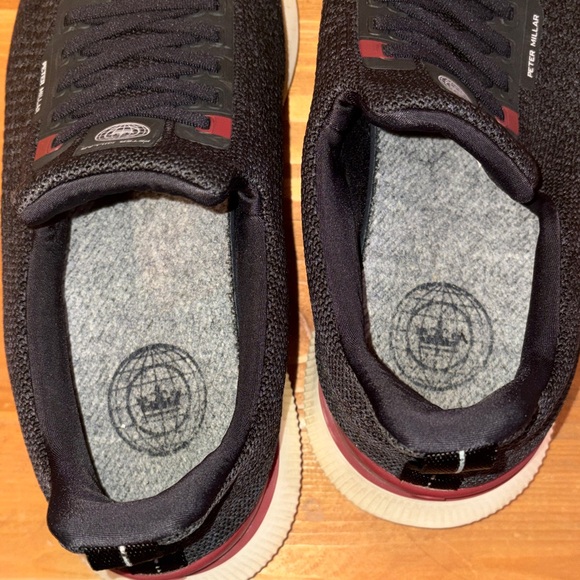 Peter Millar Black and Red Men's Hyperlight Apollo Sneakers size 10.5 - Picture 5 of 11